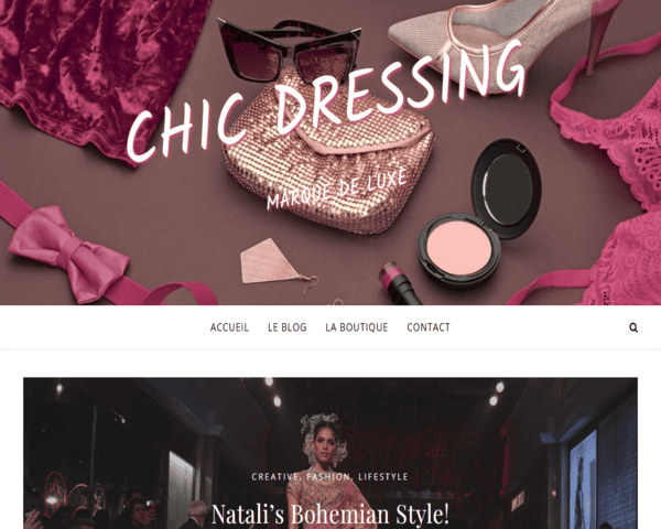 Modèle d'un site WordPress