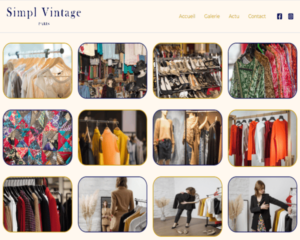 Modèle d'un site WordPress